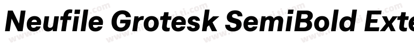 Neufile Grotesk SemiBold Extended字体转换